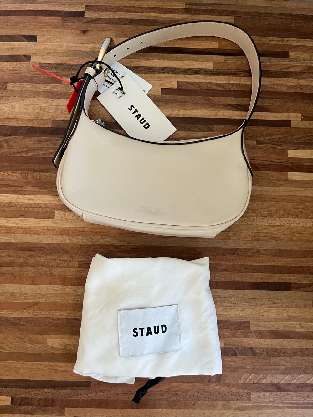 Staud Owen Cream small purse